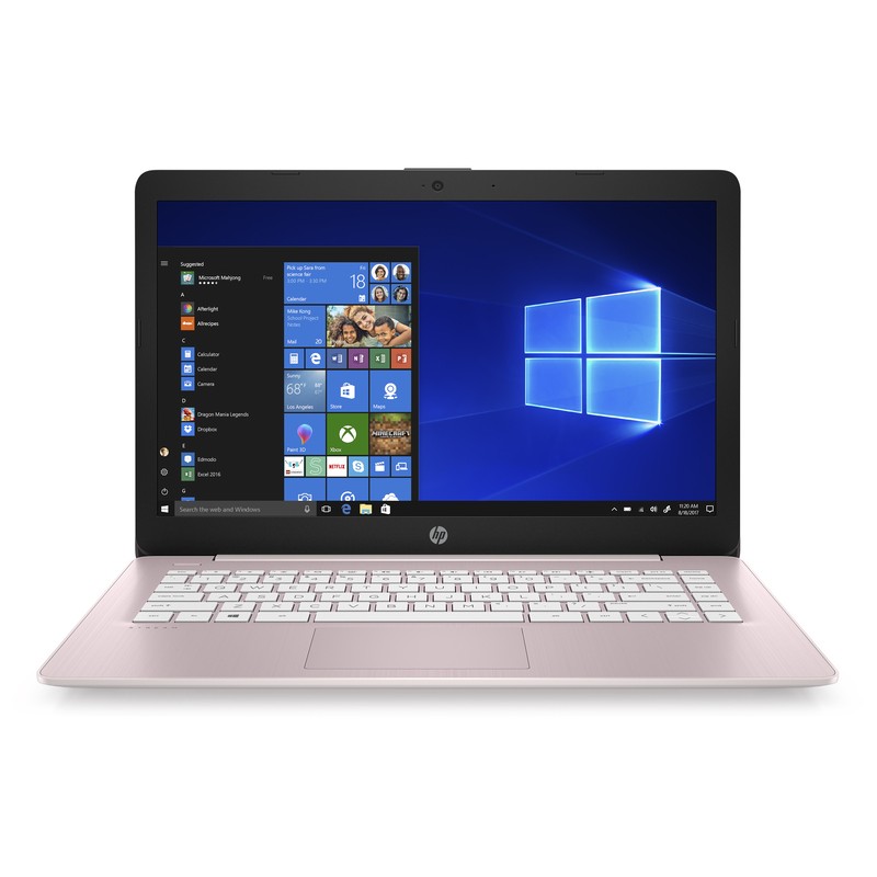 Laptop HP Stream 14-DS0023 / 3C313UA / AMD A4-9120e / 8GB / eMMC 64GB / Radeon / HD / Win 11 / Różowy