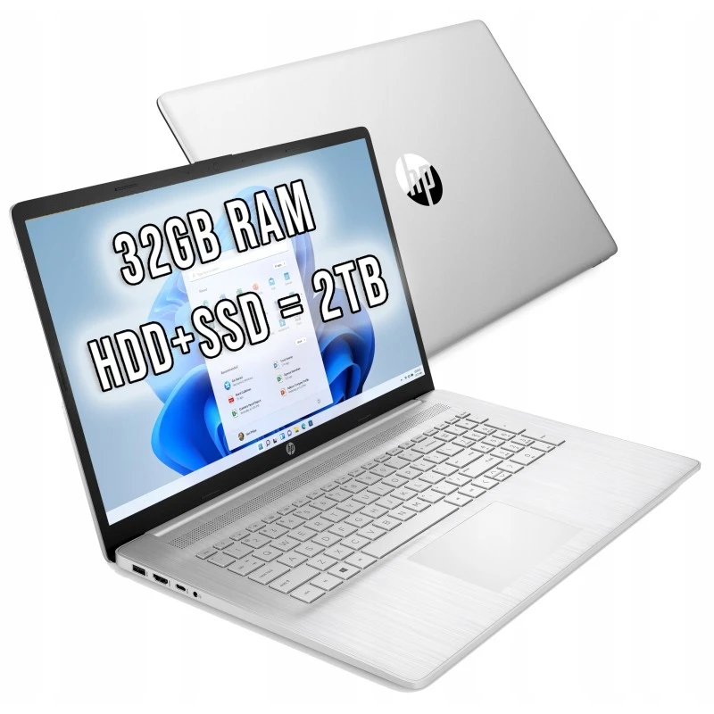 Laptop HP 17-CN i5-11/32GB/ 2TB SSD/ FHD IPS Win11 3C9N9UA
