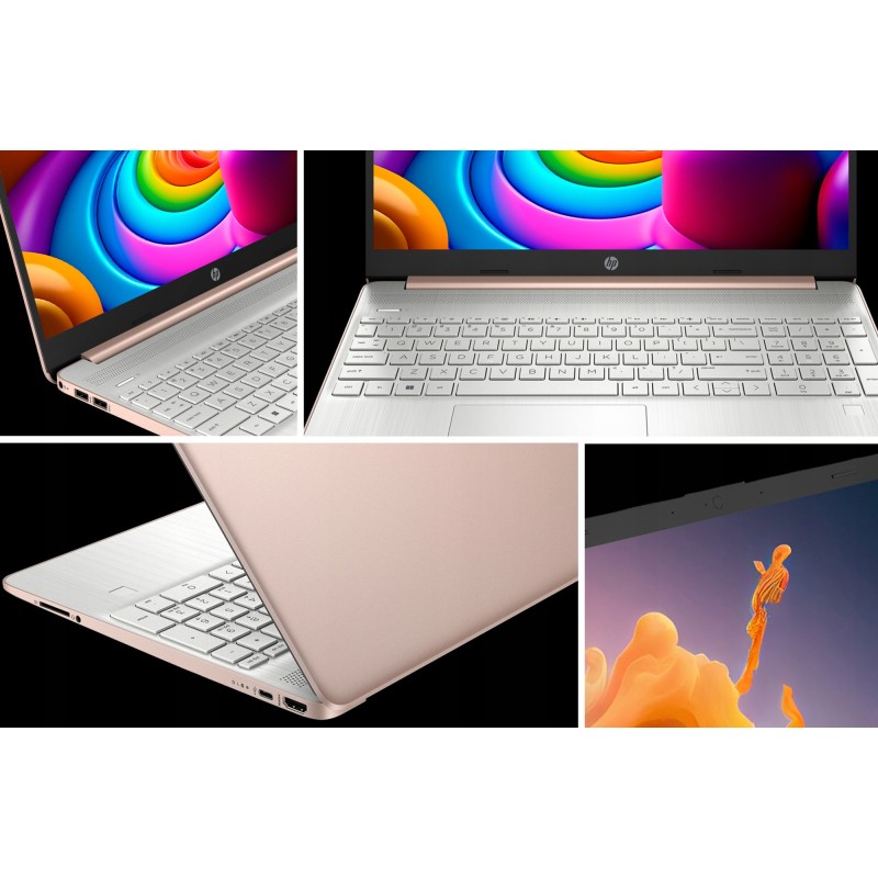 Różowy laptop HP 15-ef AMD Ryzen 3 SSD 512GB 16GB AMD Radeon Win 11 8B3V1UA