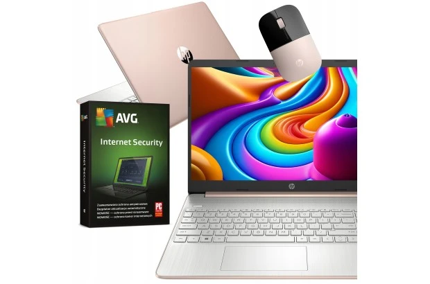 Różowy laptop HP 15-ef AMD Ryzen 3 SSD 256GB 8GB AMD Radeon Win 11 8B3V1UA