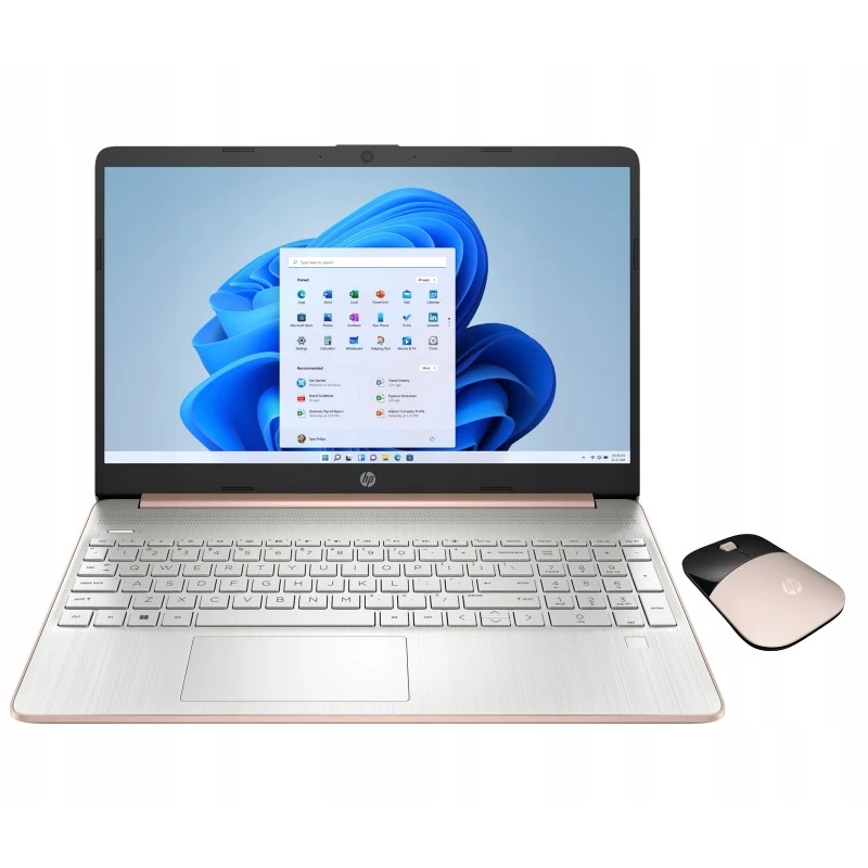 Różowy laptop HP 15-ef AMD Ryzen 3 SSD 256GB 8GB AMD Radeon Win 11 8B3V1UA
