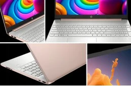 Różowy laptop HP 15-ef AMD Ryzen 3 SSD 256GB 8GB AMD Radeon Win 11 8B3V1UA