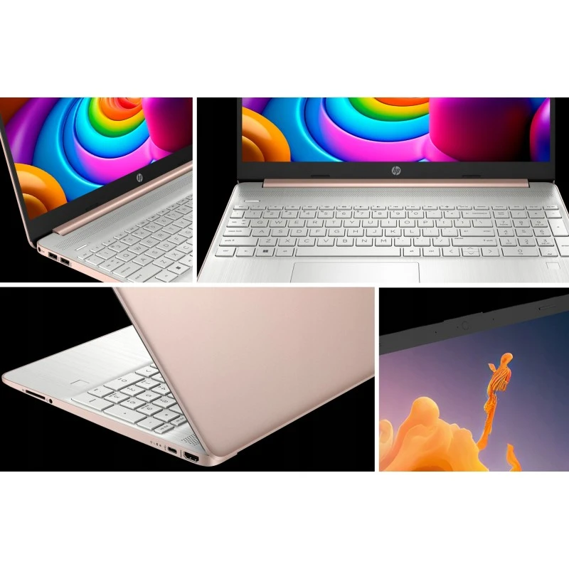Różowy laptop HP 15-ef AMD Ryzen 3 SSD 256GB 8GB AMD Radeon Win 11 8B3V1UA