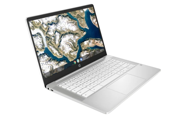 Laptop HP Chromebook 14a-na0020nr / 9PG29UA / Intel N4000 / 4GB / 32GB eMMC / Intel UHD / HD / ChromeOS / Biały