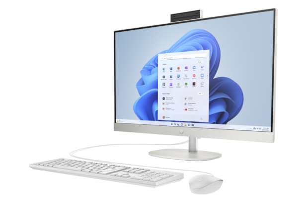 Komputer AIO HP 27-cr0208ng / 9Y457EA / AMD Ryzen 5 / 16GB / SSD 1TB / Radeon / FullHD / Win 11 / Biały