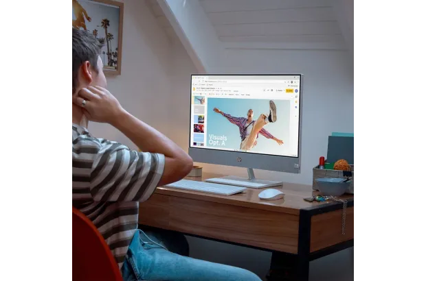 Komputer All in One HP Pavilion 24-ca2000nx / 8F8P6EA / Intel i7-13 / 16GB / SSD 1TB / Nvidia GTX1650 / FullHD / Win 11 / Biały