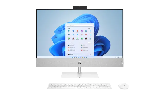 Komputer All in One HP Pavilion 27-ca2001nl / 7X932EA / Intel i5-13 / 8GB / SSD 512GB / Nvidia GTX 1650 / QHD / Win 11 / Biały