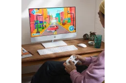 Komputer All in One HP Pavilion 27-ca2001nl / 7X932EA / Intel i5-13 / 16GB / SSD 1TB / Nvidia GTX 1650 / QHD / Win 11 / Biały