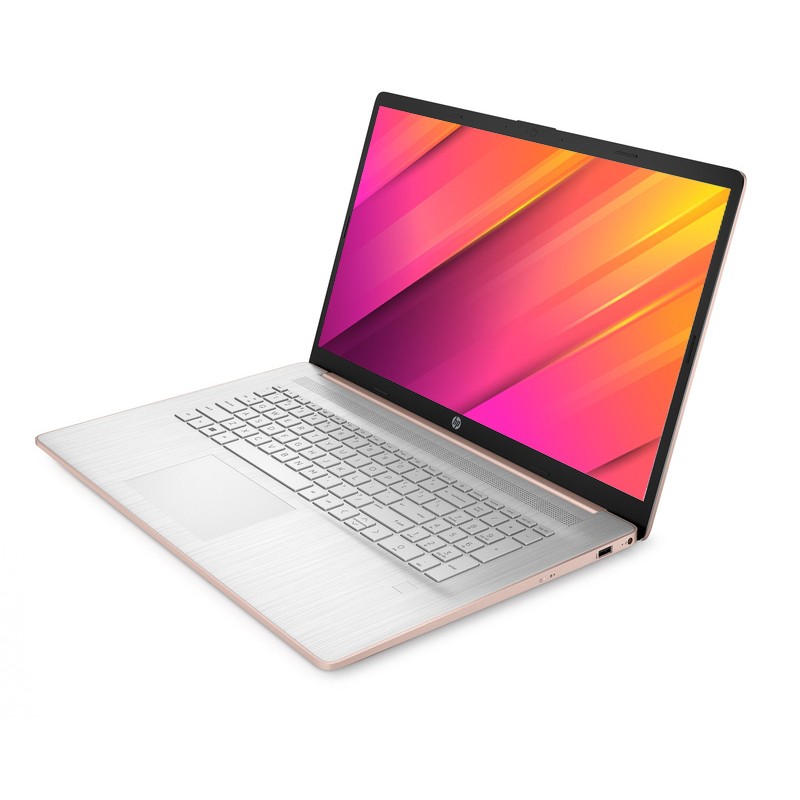 Laptop dla dziewczyny HP 17T-cn300 / A71NJU8 / 16GB / 1TB + 256GB SSD / Intel UHD / HD+ / Win 11 / Różowy