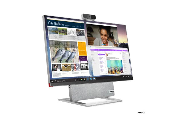 All in One Lenovo YOGA AIO 7 27ARH6 F0FN000BMZ AMD Ryzen 7 32GB SSD 1TB + HDD 2TB Nvidia RTX 2060 4K Win 11 Srebrny