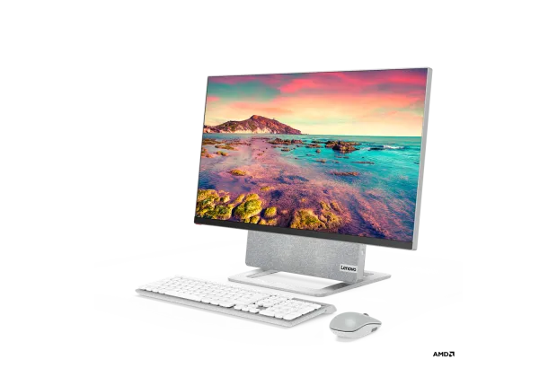 All in One Lenovo YOGA AIO 7 27ARH6 F0FN000BMZ AMD Ryzen 7 32GB SSD 1TB + HDD 2TB Nvidia RTX 2060 4K Win 11 Srebrny