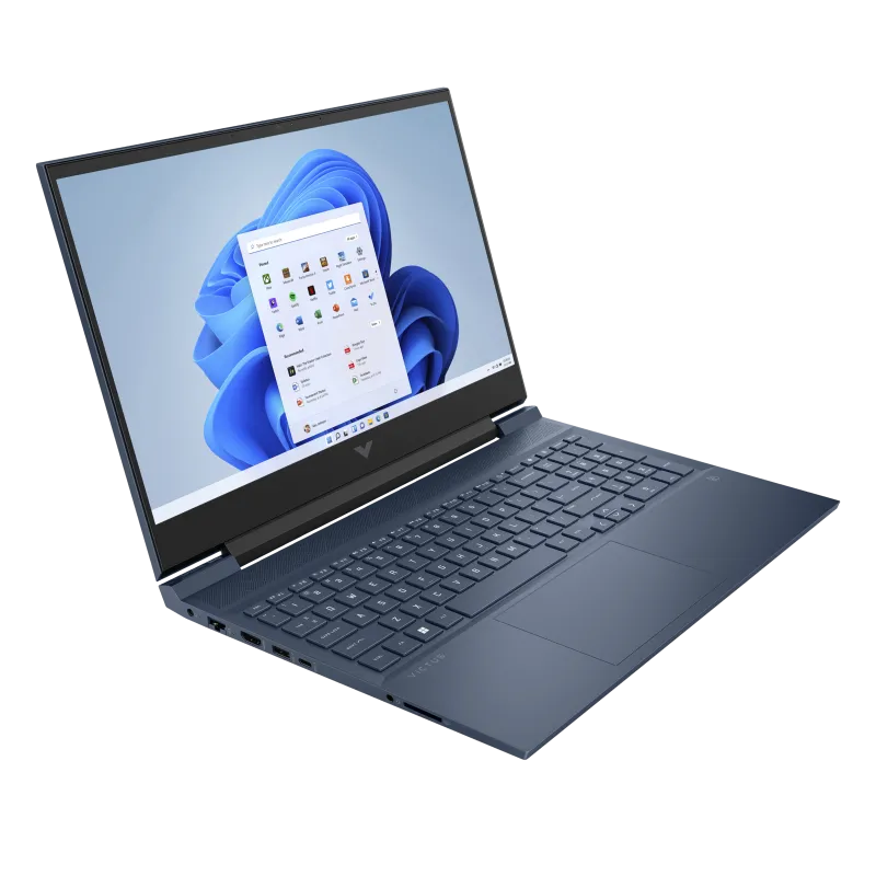 Laptop HP Victus 15-fa0033dx / 9T9R8UA / Intel i5-12 / 32GB / SSD 2TB / Nvidia RTX 3050 / FullHD / 144Hz / Win 11 / Niebieski