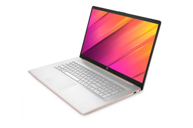Laptop dla dziewczyny HP 17t-cn0300 / 7P3Q0AV / Intel i7-13 / 8GB / SSD 512GB / Intel Xe / FullHD / Win 11 / Różowy