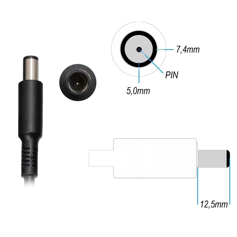 Zasilacz DO HP 65W 18,5V 3,5A 7,4x5,0mm + PIN (CoreParts MBXHP-AC0038)