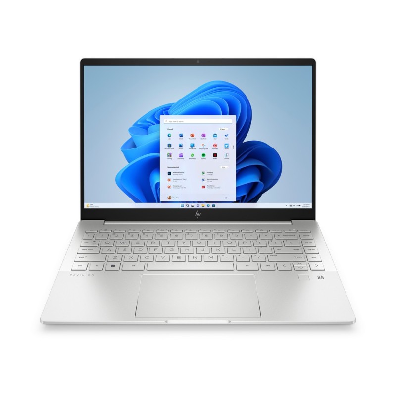 HP Pav Plus Laptop 14-eh1004nx / 8F1L5EA / Intel i5-13 / 16GB / 512B SSD / Intel Iris Xe / 2.2K UWVA / Win 11 / Srebrny