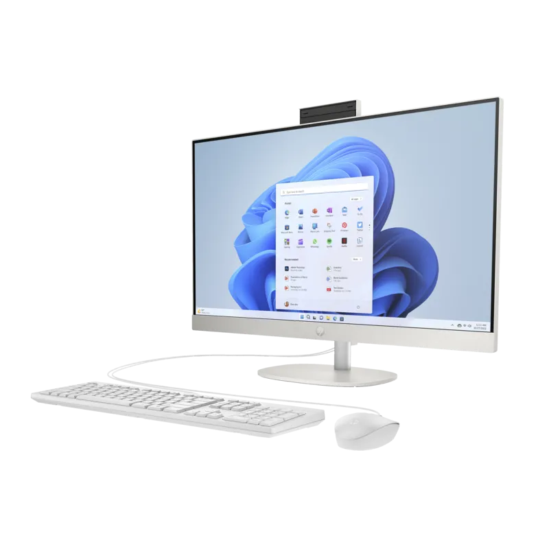 Komputer All in One HP 27-cr0020na / 8B522EA / AMD Ryzen 7 / 8GB / SSD 512GB / AMD Radeon / FullHD / Win 11 / Biały