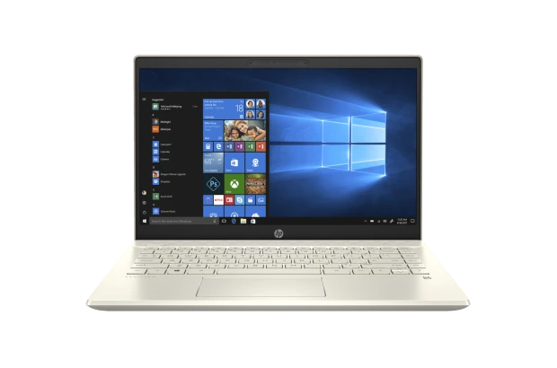 Laptop HP Pavilion 14-ce3004nw / 8UH51EA / Intel Core i7 / 16GB / SSD 512GB / Nvidia MX250 / FullHD / Win 11 / Złoty