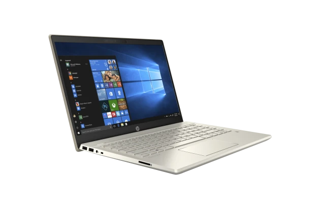 Laptop HP Pavilion 14-ce3004nw / 8UH51EA / Intel Core i7 / 16GB / SSD 512GB / Nvidia MX250 / FullHD / Win 11 / Złoty