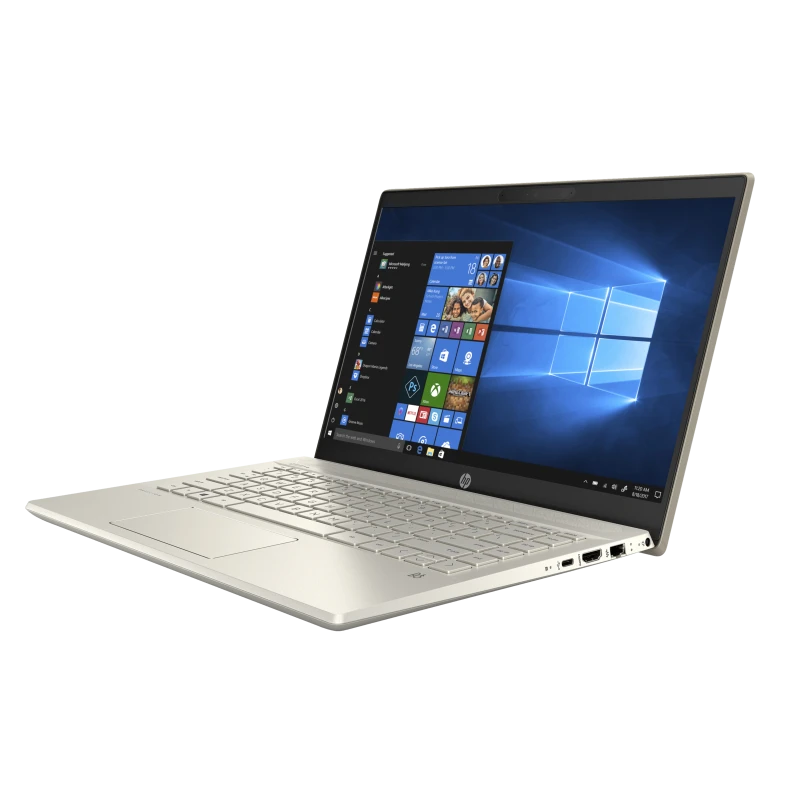 Laptop HP Pavilion 14-ce3004nw / 8UH51EA / Intel Core i7 / 16GB / SSD 512GB / Nvidia MX250 / FullHD / Win 11 / Złoty