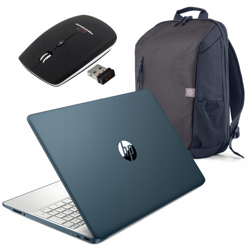 Zestaw Plecak HP Niebieski Laptop Pavilion HP15 A14MMUA Intel i5 16GB 512GB FHD W11