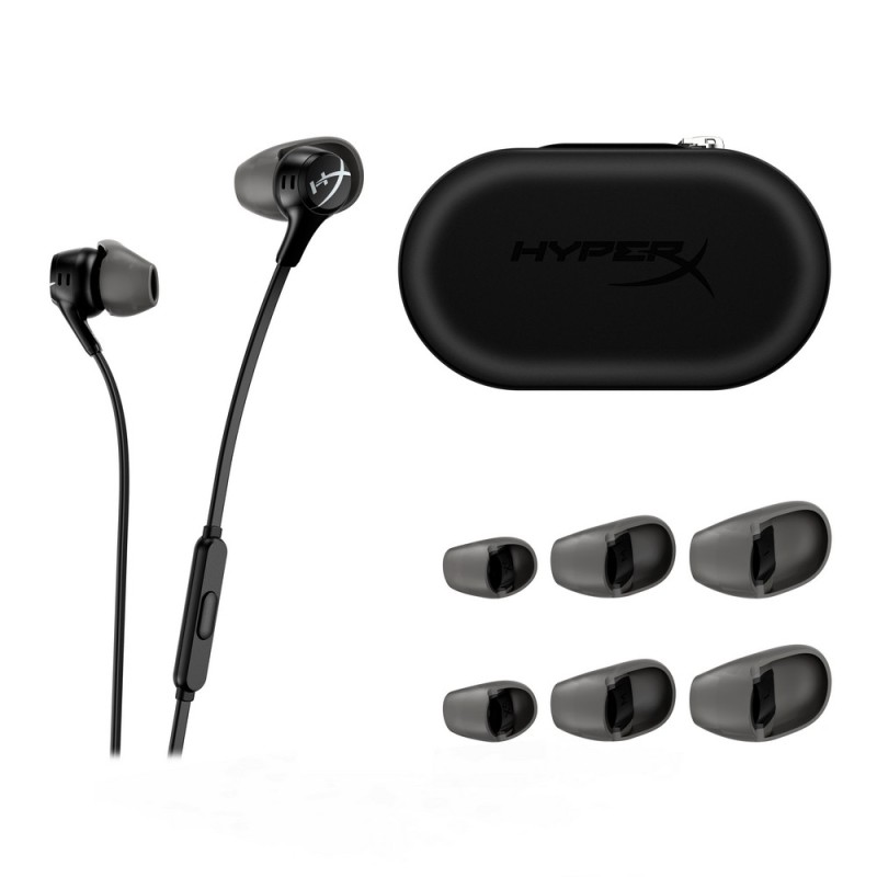 Słuchawki przewodowe HyperX Cloud Earbuds II czarne (70N24AA)