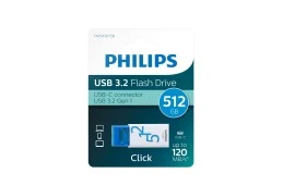 Pendrive Philips USB 3.2 512GB Click Series Gen 1 USB-C (FM51FD175B/00)