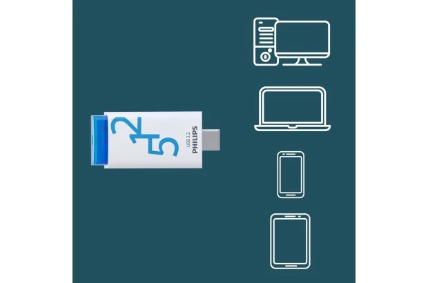 Pendrive Philips USB 3.2 512GB Click Series Gen 1 USB-C (FM51FD175B/00)