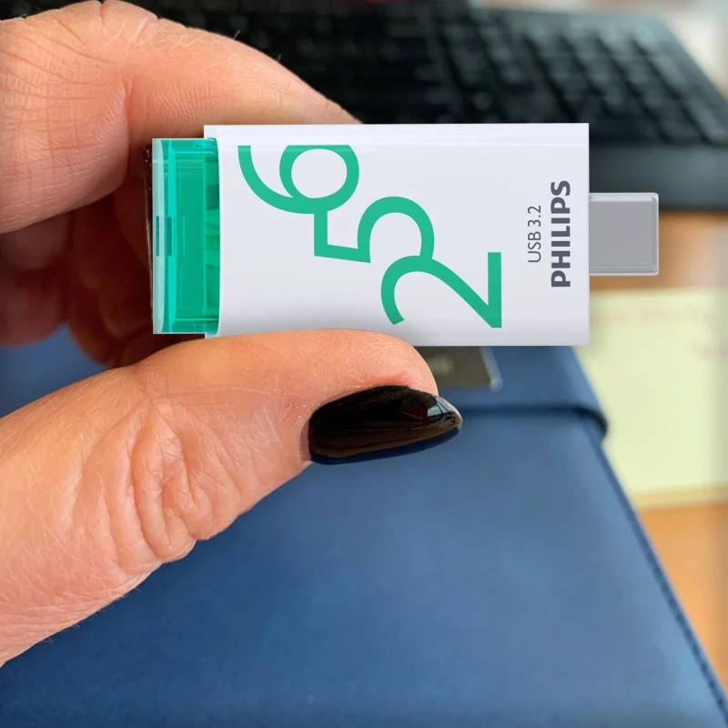 Pendrive Philips USB 3.2 256GB Click Series Gen 1 USB-C (FM25FD175B/00)