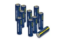 Najwyższej jakości baterie alkaliczne Esperanza 10szt typu AA R6/LR6/LR06 (EZB112)