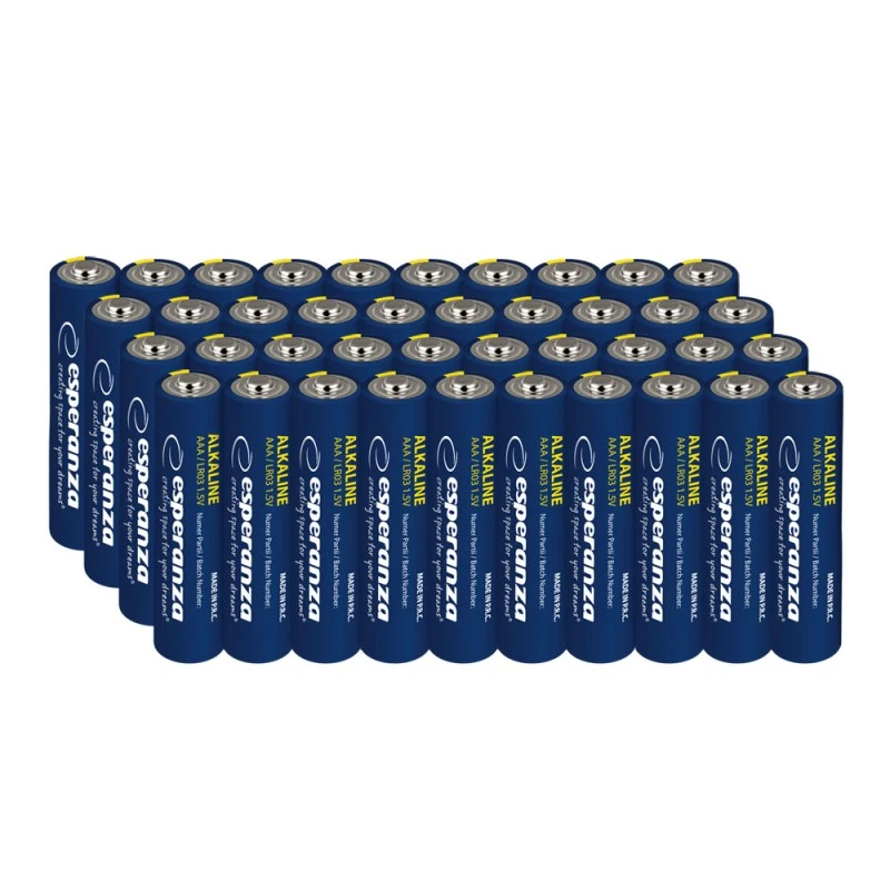 Najwyższej jakości baterie alkaliczne Esperanza 10szt typu AAA R3/LR3/LR03 (EZB115)