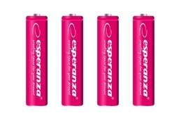 Najwyższej jakości Akumulatorki Esperanza 4szt typu AAA...