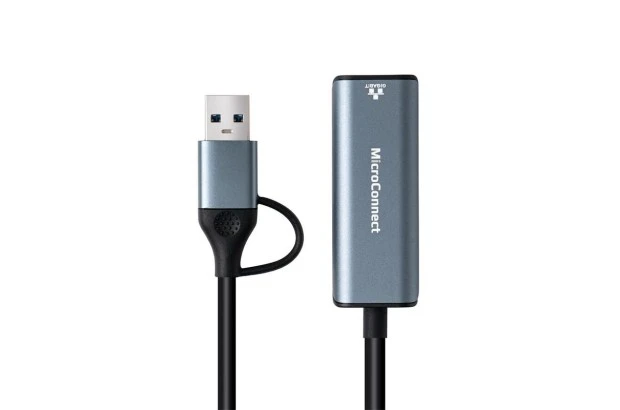 Adapter Przejściówka MicroConnect USB-C / A do RJ45 (MC-USBACNET1G)