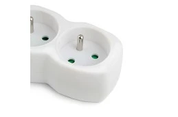 Listwa zasilająca 6 gniazd, wyłącznik, 1,5m, ochrona przed dziećmi BIAŁA (ELK217W)