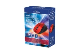 Bezprzewodowa myszka Titanum FORNAX CZERWONA (TM122R)