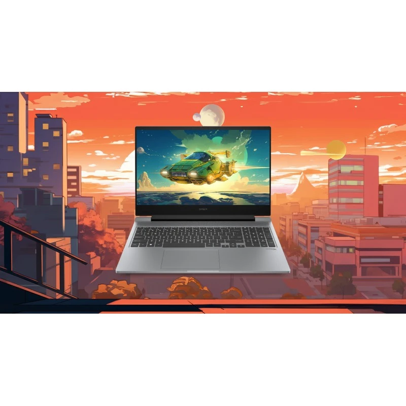 Laptop gamingowy Omen HP 16-AE0073 / 9R8T5UA / Intel i7-14 / 32GB / SSD 1TB / Nvidia RTX 4060 / FHD / 144Hz / Win11 / Srebrny