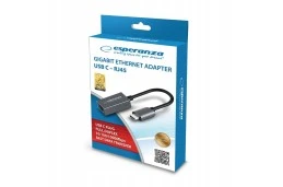 Karta sieciowa USB-C Esperanza Ethernet (RJ-45) 1000 Mbps (ENA102)