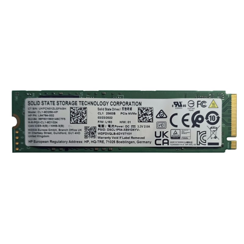 NOWY DYSK SSD Kioxia CL1-8D256-HP 256GB M.2 2280 PCIe