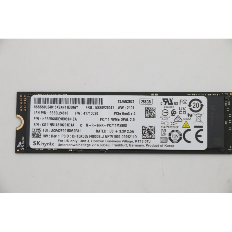 Dysk SSD M.2 256GB 2280 PCIe3x4 (SK hynix) Lenovo 5SS0V26441