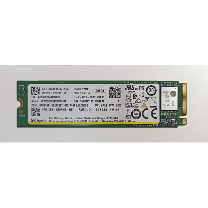 Dysk SSD SK Hynix BC901 256 GB M.2 2280 NVMe PCIe Gen4x4