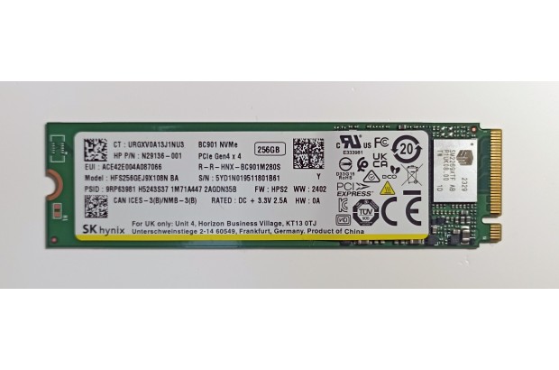 Dysk SSD SK Hynix BC901 256 GB M.2 2280 NVMe PCIe Gen4x4