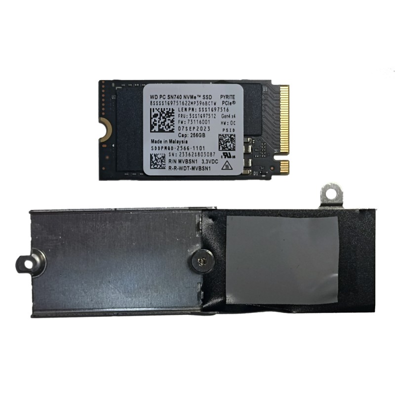 Dysk SSD WD PC SN740 256GB 2242 2280 M.2 PCIe Gen4 x4 NVMe (Lenovo 5SS1G97512)