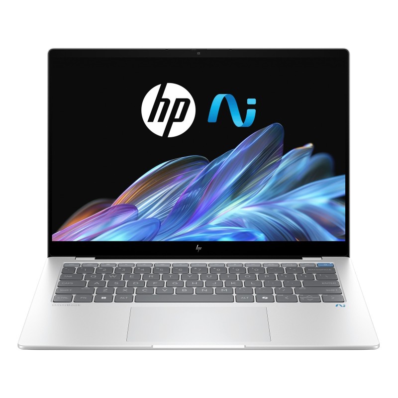 Laptop HP OmniBook X Copilot+ 14-FE1003 / A9FF7UA / Snapdragon X1P-42-100 / 16GB / SSD 512GB / 2,2k / Dotyk / Win 11 / Srebrny