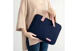 Piękna granatowa torba Etui Pokrowiec na Laptop 15.6