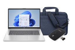 Zestaw HP 17-cn / 9S1M6UA / Mysz / Torba / Core 5 120U / 32GB / SSD 1TB / Intel Graphics / FullHD / Win 11 Pro / Srebrny