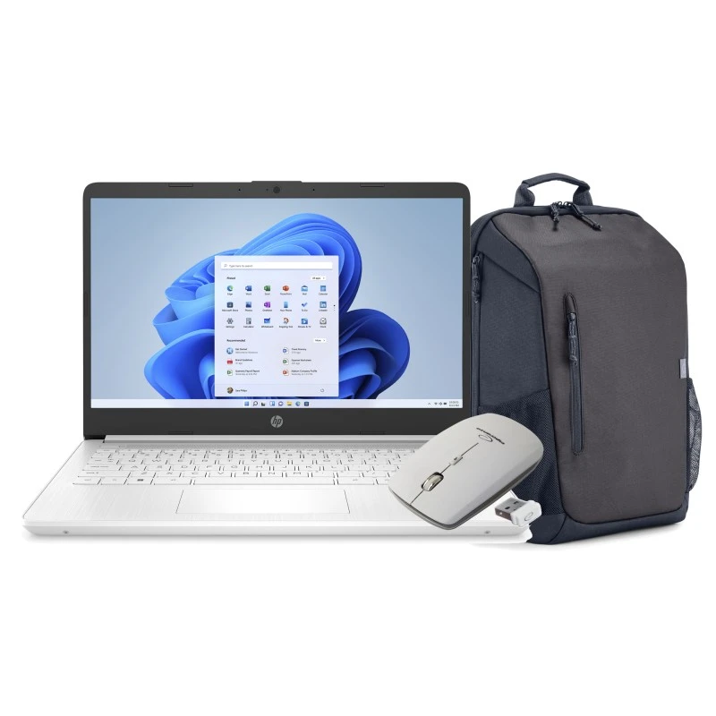 Zestaw Laptop HP 14-DQ / 685K1UA / Plecak / Mysz / Intel N4120 / 8GB / 64GB eMMC / HD / Win 11