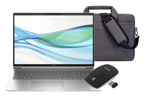 Zestaw HP ProBook 460 G11 / Mysz / Torba / A1LE0UT / Intel Ultra 7 / 32GB / SSD 2TB / WUXGA / Win 11 Pro / Srebrny