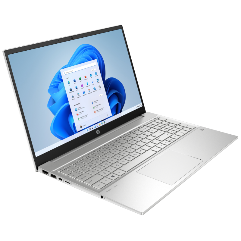 Laptop HP Pavilion 15-eg2013nq / 6M344EA / Intel Core i7 / 16GB / SSD 512GB / Nvidia MX550 / FullHD / FreeDos / Srebrny