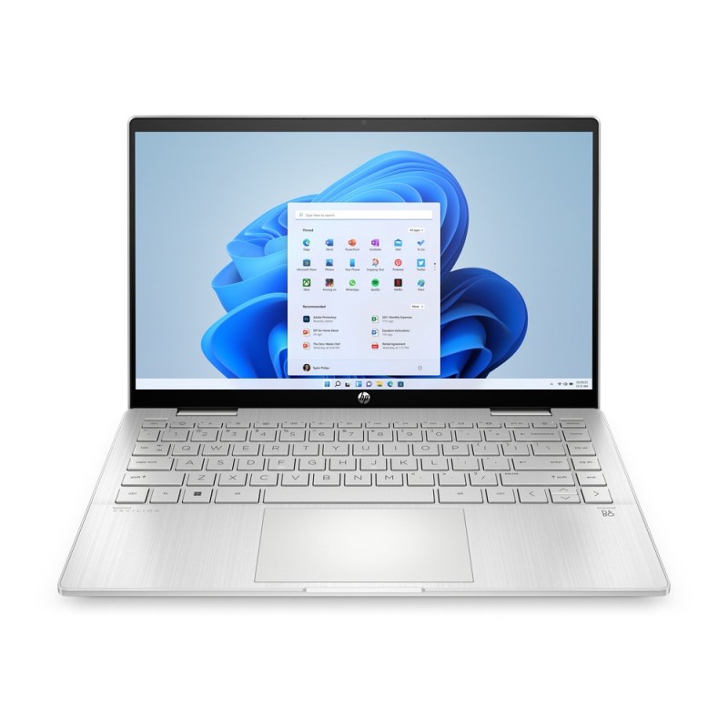 Laptop HP Pavilion x360 14-ek1001ne / 834V8EA / Intel i3 / 8GB / SSD 512GB / Intel UHD / FHD UWVA / Dotyk / Win 11 / Srebrny