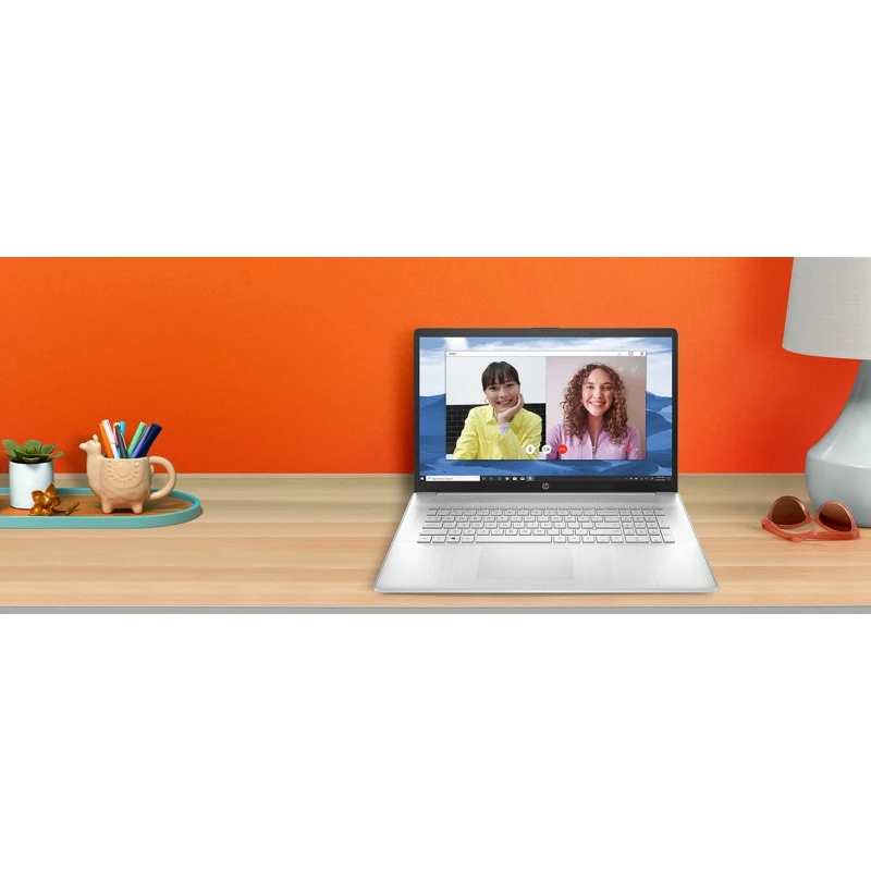 Laptop HP 17-cp3045cl / 81R24UA / AMD Ryzen 7 / 16GB / HDD 1TB / SSD 512GB / AMD Radeon / HD+ / Win 11 / Dotyk / Srebrny