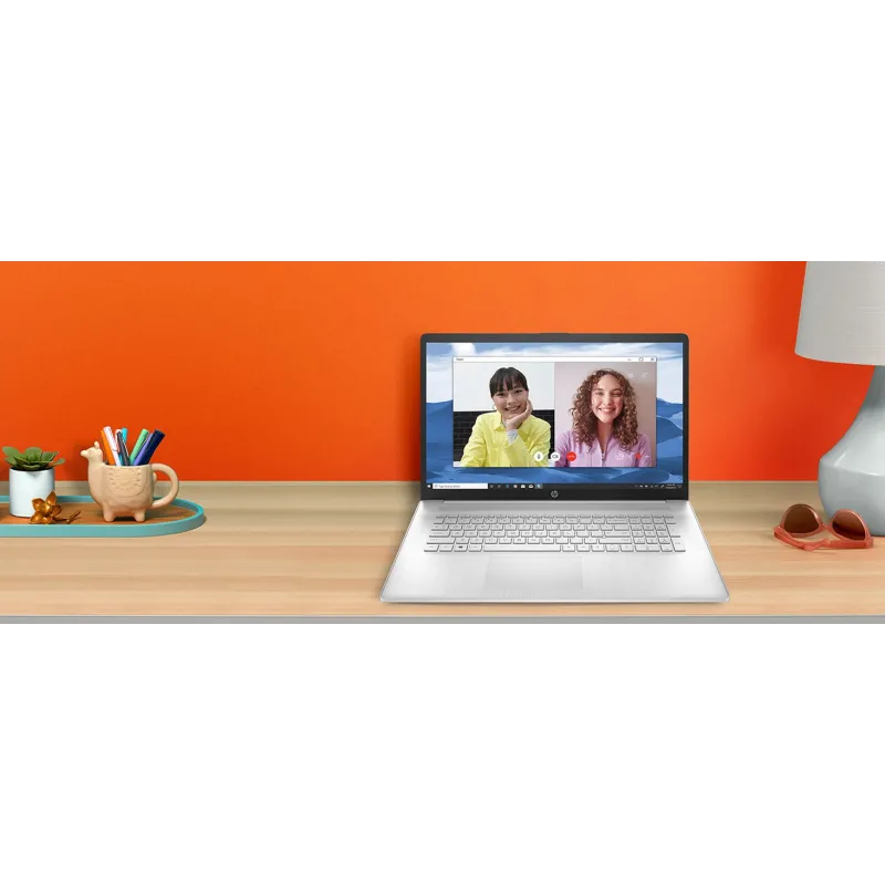 Laptop HP 17-cp3045cl / 81R24UA / AMD Ryzen 7 / 32GB / HDD 1TB / SSD 512GB / AMD Radeon / HD+ / Win 11 / Dotyk / Srebrny